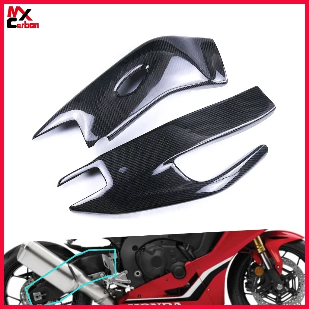 For HONDA CBR1000RR 2017 2018 2019 2020 100% Full Carbon Fiber Swing Arm  Protectors Fairing Motorcycle Modified Accessories