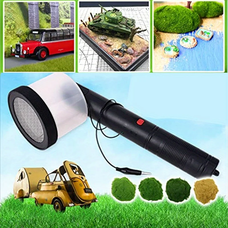 Mini-Beflockungsgerät Tragbarer Mini-Elektrostatischer Beflockungsapplikator |   DIY Miniatur-Szenenmodell Mini Statische Grasbeflockungsmaschine für Modelleisenbahn-Zubehör
