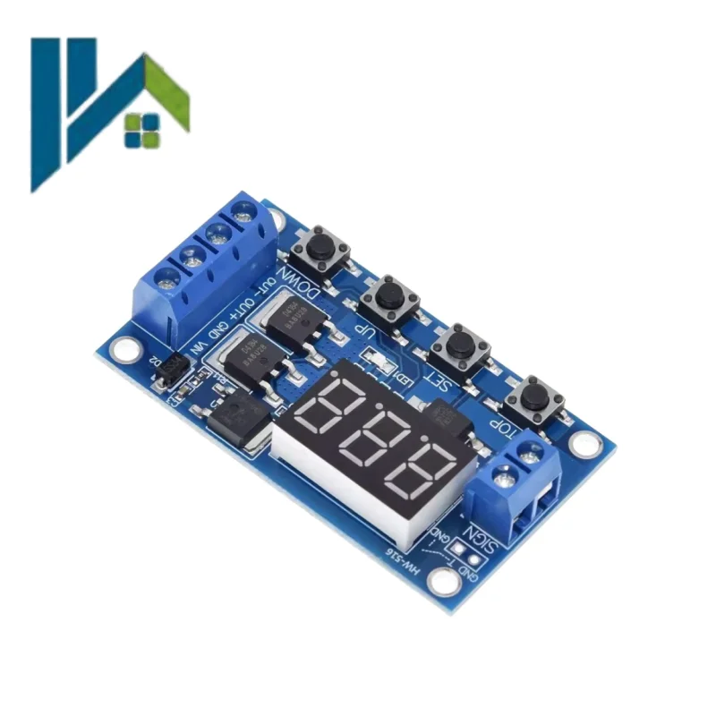 DC 5V ~ 36V Dual MOS LED Digital Time Delay Relay Trigger Cycle Timer Delay Switch Circuit Board Timing Control Module DIY