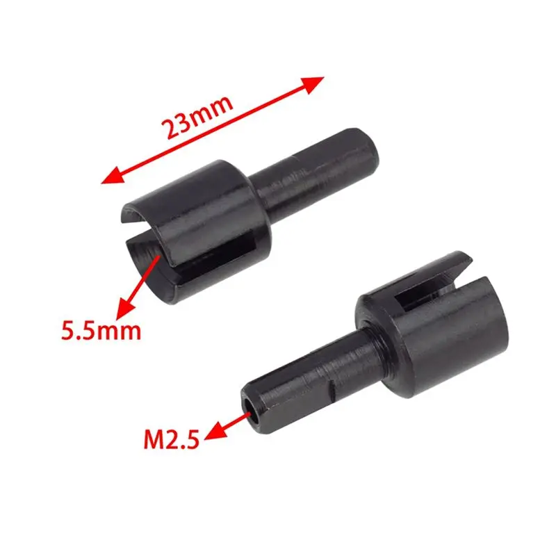 Vollmetall-Antriebswellen- und Differentialbecher-Set für Tamiya TT01 TT02 – CVD-Getriebe-Gelenk-Upgrade-Kit für 1/10 RC-Car-Haltbarkeit – Detail 2