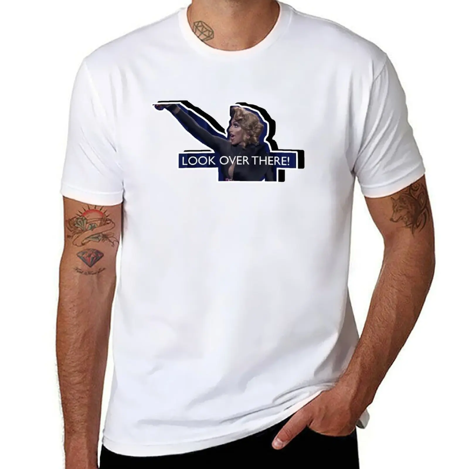 

Jaida Essence Hall Look Over There! Rupaul Season 12 Inspired Design T-Shirt t shirts for man slim fit T-Shirt