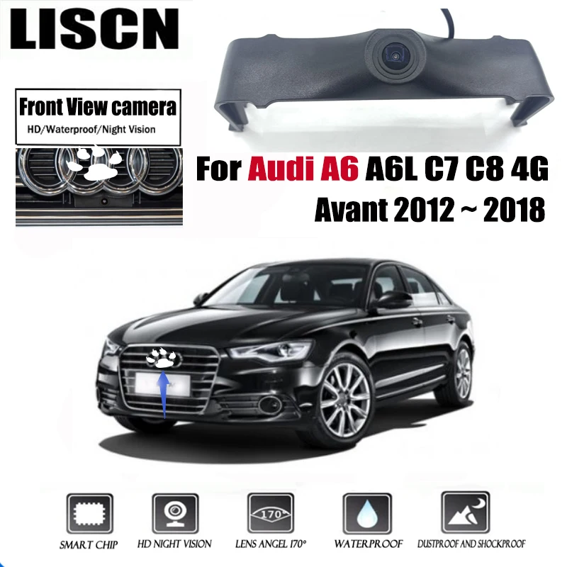 

Car Front View camera For Audi A6 A6L C7 C8 4G Avant 2012 ~ 2018 front view OEM camera waterproof Parking LOGO Night Visio Cam