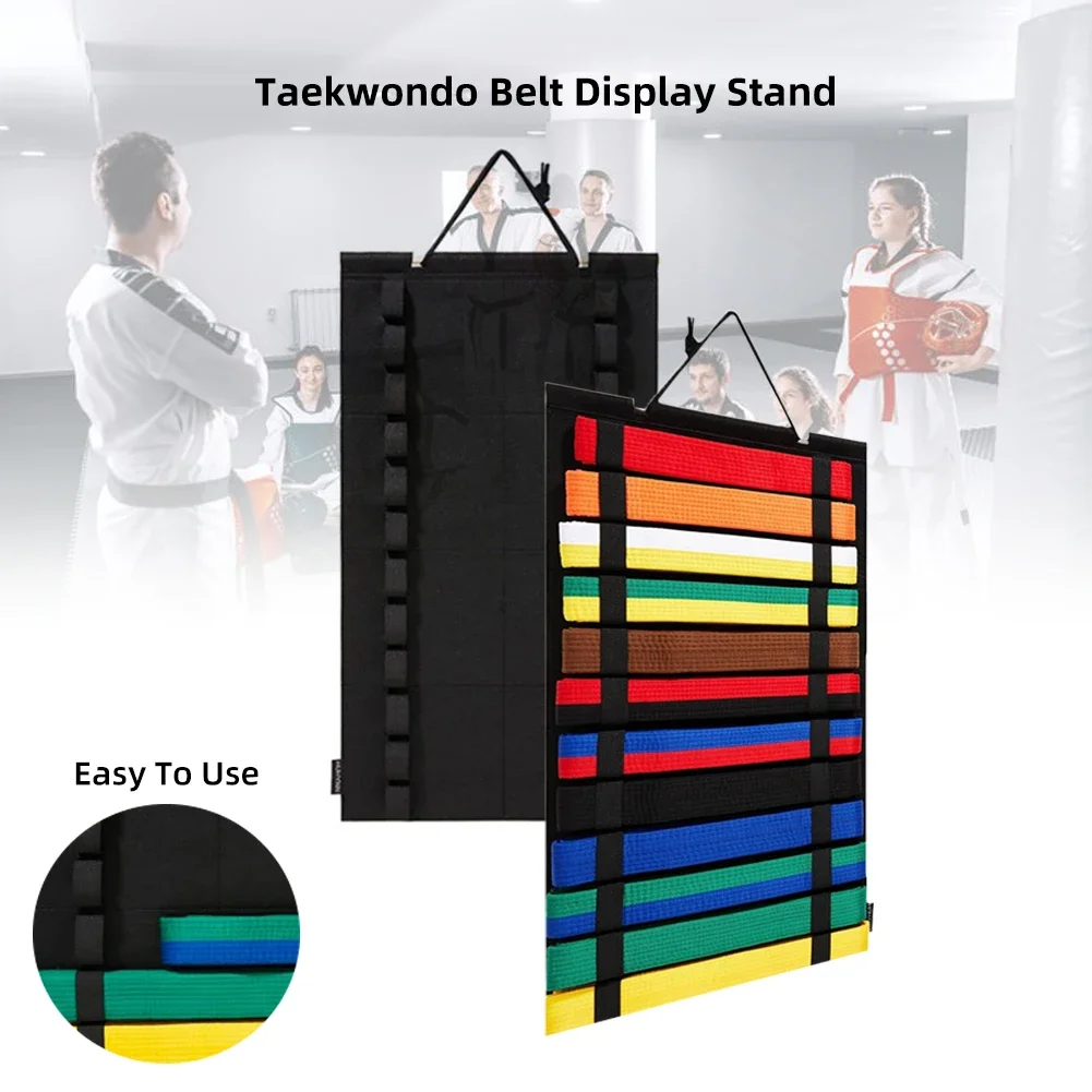 Martial Arts Belts Organizer Karate Belt Display Holder Durable Rack Wall Hanging Taekwondo Belt Storage for Muay Thai Judo