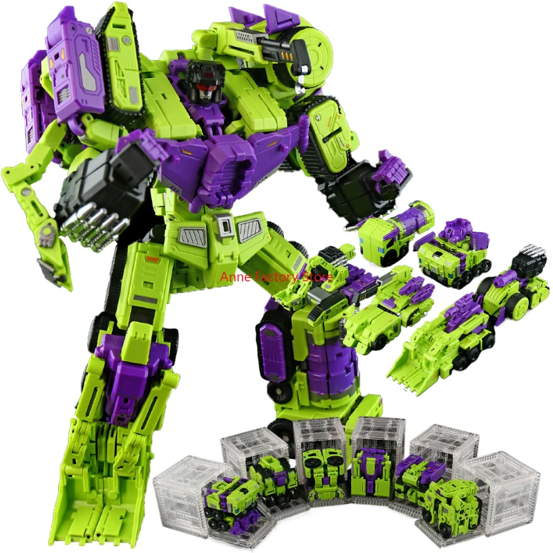 

IN STOCK NOW Lucky Cat Transformation MICRO COSMOS MC-02 RIKI-OH Devastator Full Set Action Figures Toy Gift Collection