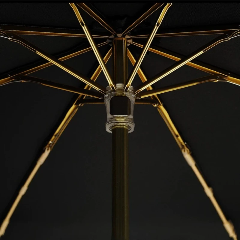 Elegant Umbrellas Modern Creative Foldable Umbrellas Star Pattern Rose Engraving All Weather Umbrella Household Merchandises