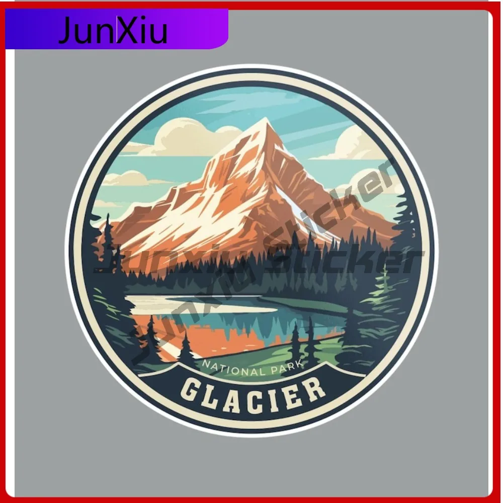 

Glacier National Park Sticker V 125 Motorcycle Stickers Funny Decorations Car Laptop Trolley Case Motocross Decals Front Bumper