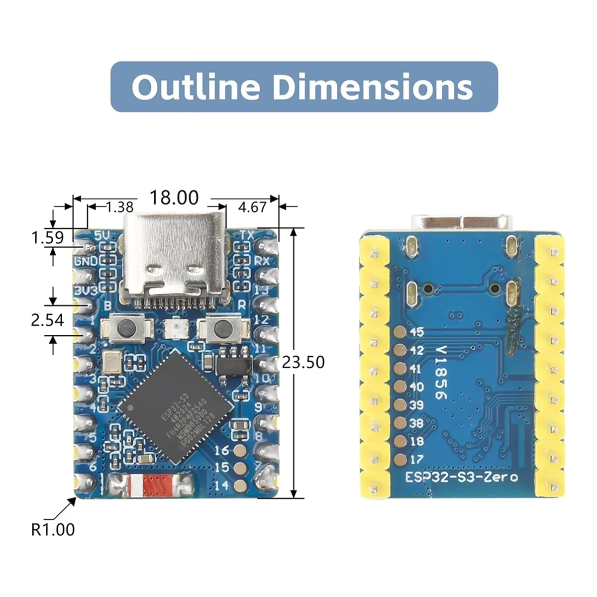 3pcs/Lot ESP32-S3 ESP32 S3 Mini Development, 240MHz Running Frequency, Microcontroller Support C/C++, MicroPython