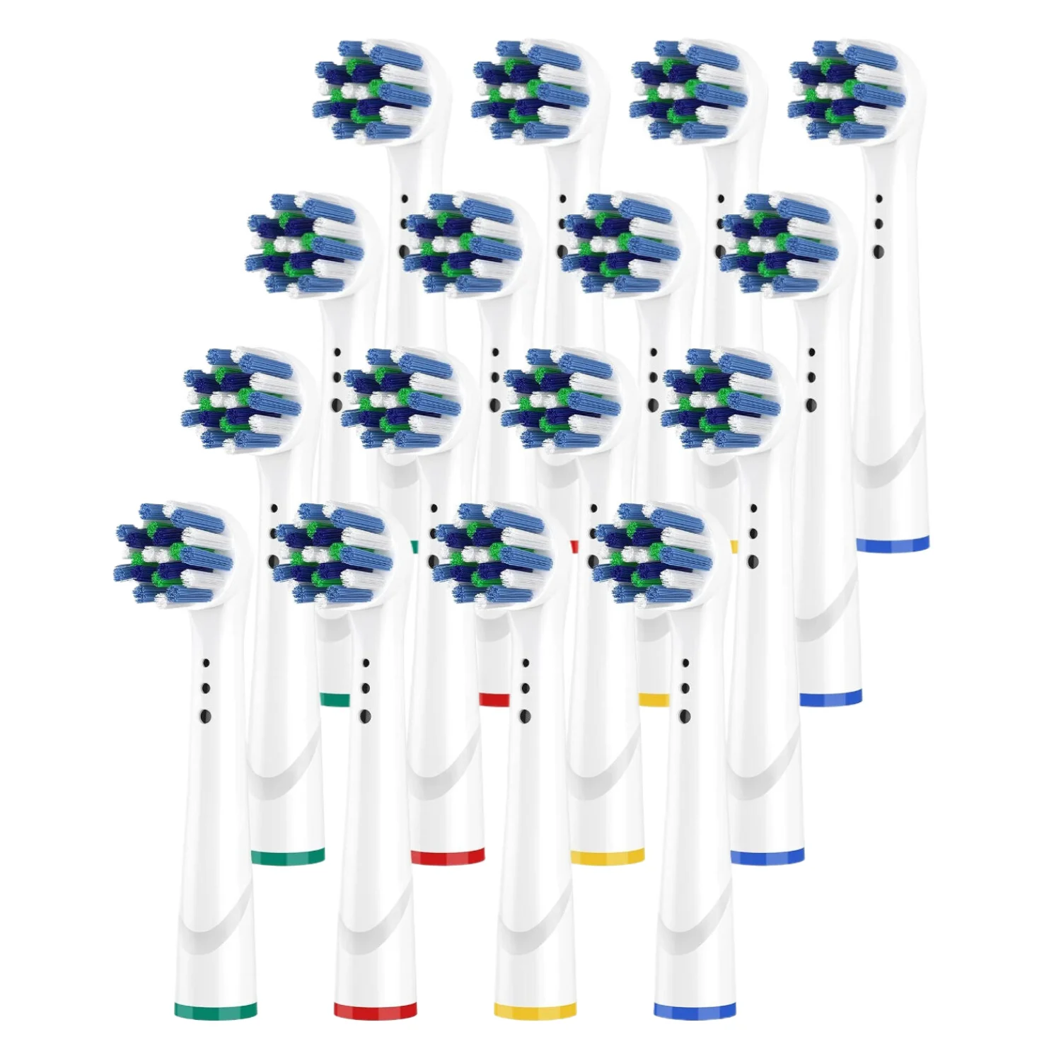 구강 B 크로스 액션용 교체 브러시 헤드, 각진 강모, 더 깊은 플라크 제거용 전동 칫솔 헤드 