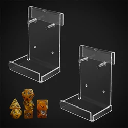 DM Screen Ledges Set of 2PCS Random Dice Set Included - Acrylic Shelves Hang on GM Screen Holds for Dice, Pens, Cards, Miniature