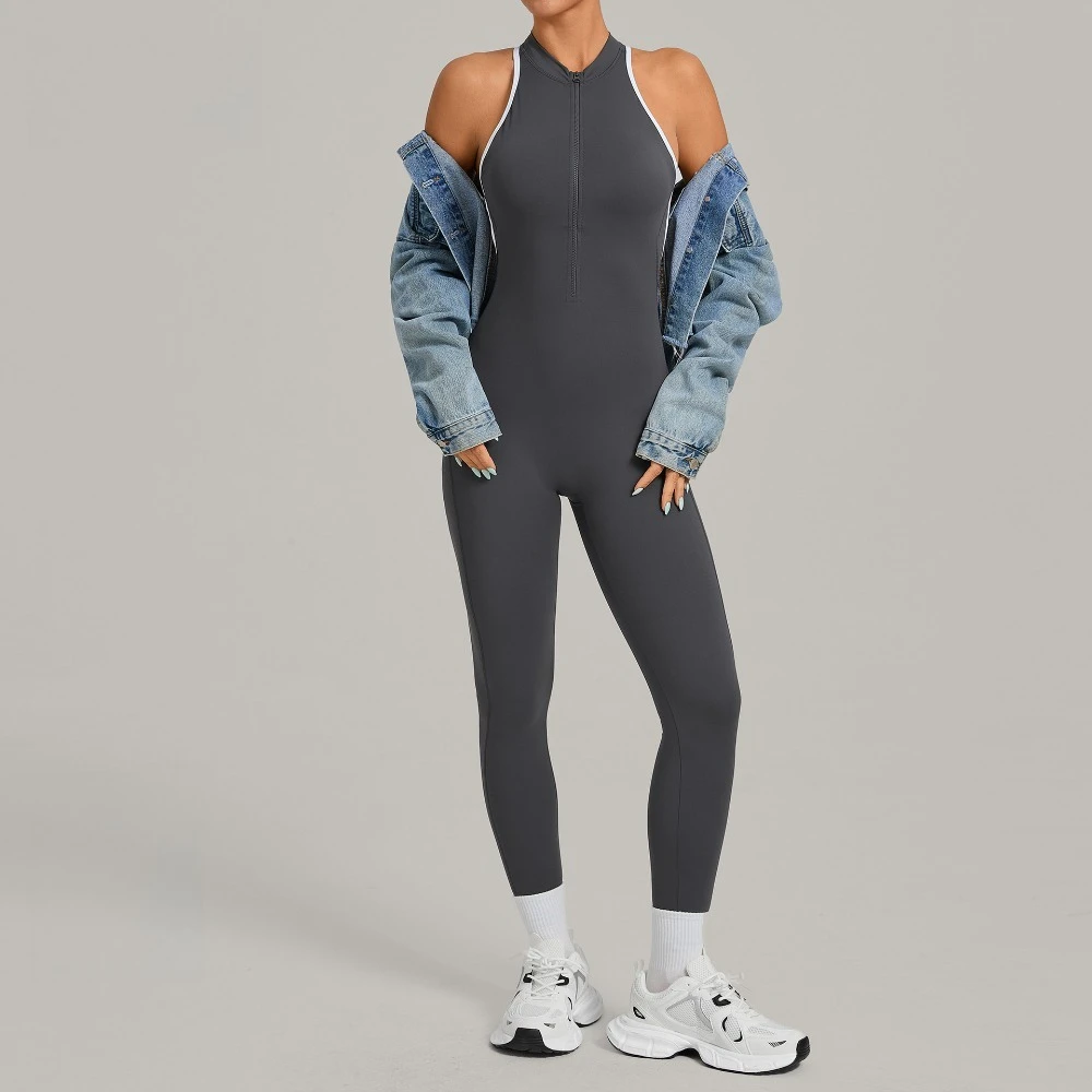 

Женские спортивные комбинезоны для тренировок, комплекты одежды, комбинезон для йоги с цветными блоками, открытой спиной, эффектом подтяжки ягодиц, для бега на открытом воздухе, фитнеса, активного отдыха