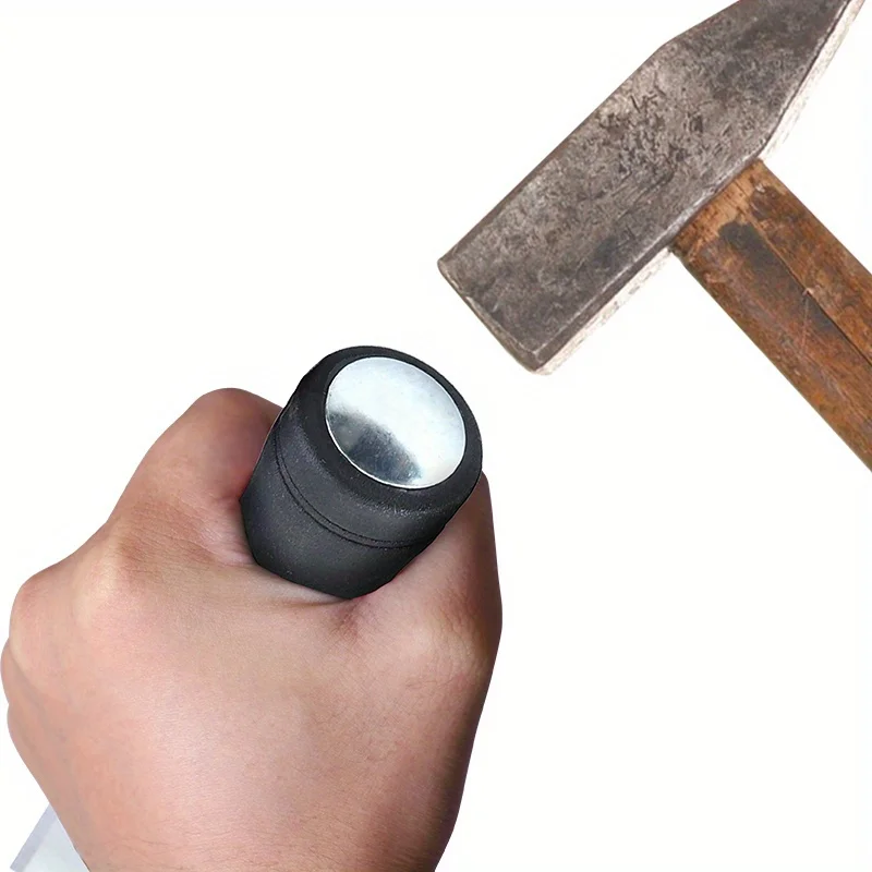 1 قطعة إزميل الخشب 7.5 بوصة الكربون الصلب Mn65 #   إزميل مع نهاية المطرقة وأدوات النجارة بمقبض مضاد للانزلاق لأعمال النجارة