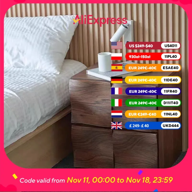 

Brown Organizer Nightstands Bedroom Designer Unique Luxury Bedside Table Drawer Mid Century Mesa De Cabeceira Furniture Home