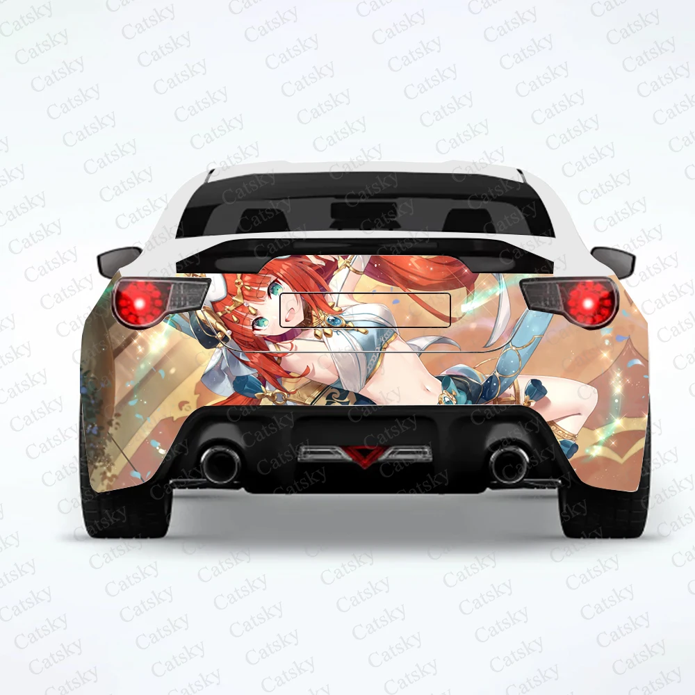 Genshin Auswirkungen anime auto aufkleber hinten auto hinten änderung nach geeignet für SUV auto lkw verpackung aufkleber aufkleber