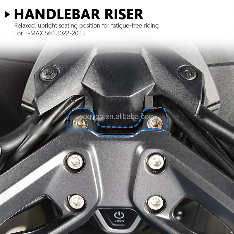 Handlebar Risers Up 20mm Motorcycle Clamp Mount Handle Bar Riser Move Back For TMAX T-MAX 560 T-MAX560 TMAX560 2022 2023