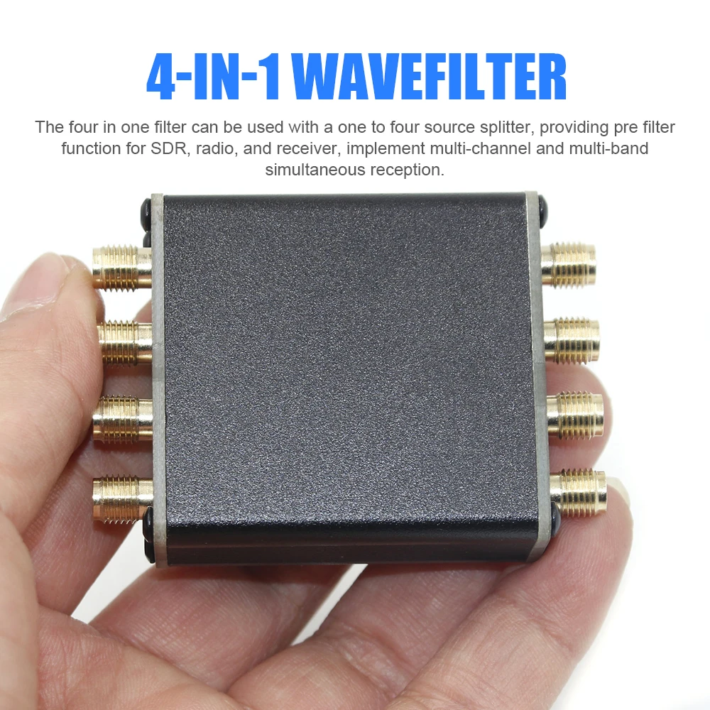 4-in-1 Wave Filter Passive Filtering Machine LC Simplified Filter for Radio Receiver SDR Wave Filter Source Splitter