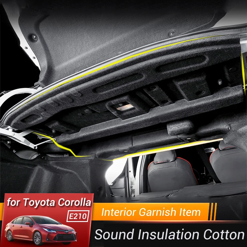 Car Trunk Insulation Cotton Soundproof Carpet Sticky Pad Car-styling for Toyota Corolla 2019 2020 2021 2022 2023 E210 12TH