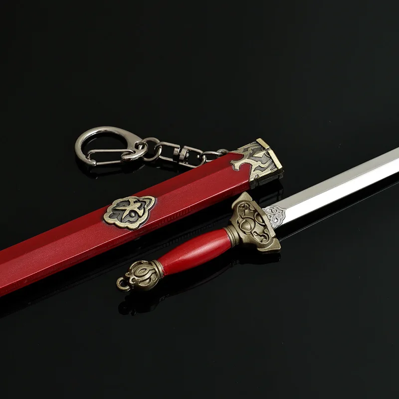 22 センチメートル/8.66 インチ冷兵器モデルメタルクラフト Yue Nv 剣シース装飾品コレクションデスクトップディスプレイ誕生日プレゼント男の子のため