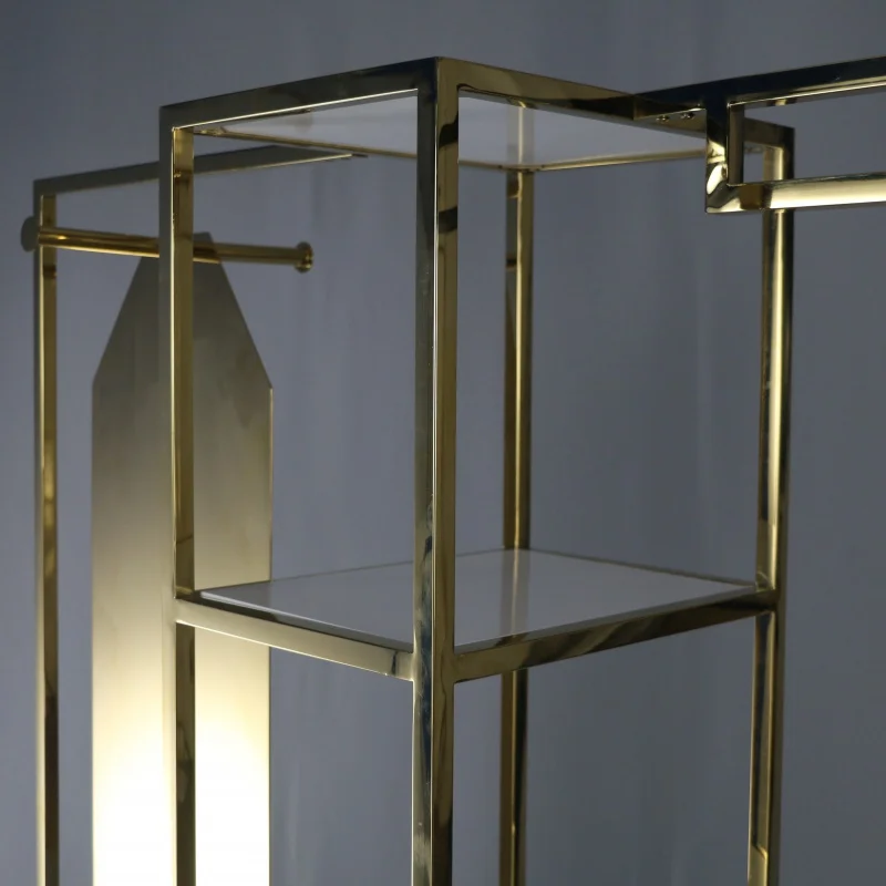 custom，Attractive display racks  Interior Design Retail Garments Shop Decoration