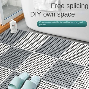 Nicht -Slip -Badezimmer Erdungsteppich, Badezimmeränderung Teppich, wasserdichte Duschteppiche, Haushalts Erdung, 30 x 30 cm 10 Hauptverkaufs -Patchwork -Teppich - №5
