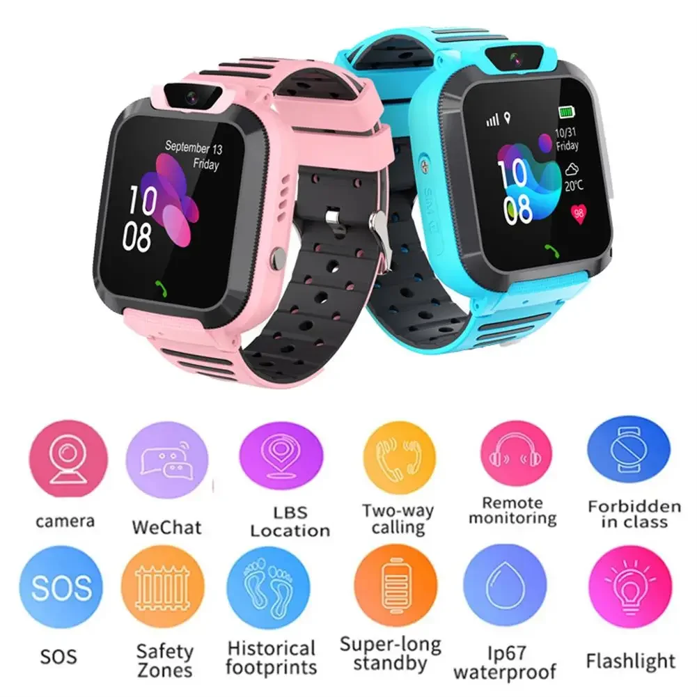 Q16S Waterproof Smart Watch For Kids GPS Touch Screen Phone Gift 2G Phone Watch For Boys And Girls Primary School Students