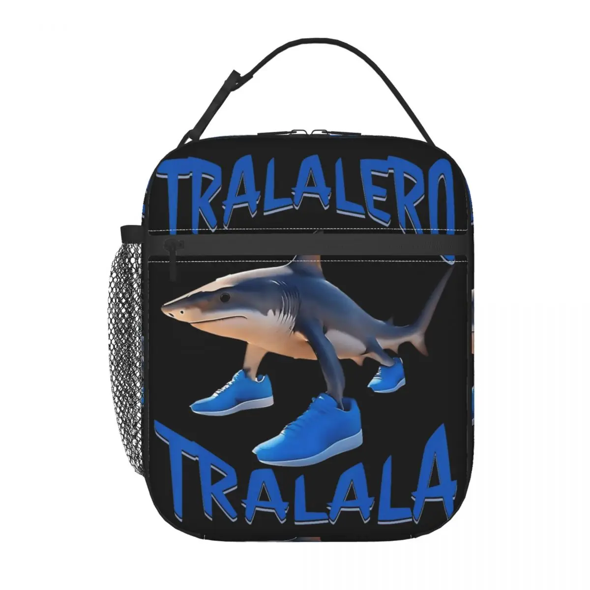 

Tralalero Tralala Забавная акула Meme Merch Изолированная сумка для обеда для пикника Сумка для хранения еды Портативные термокоробки для обеда