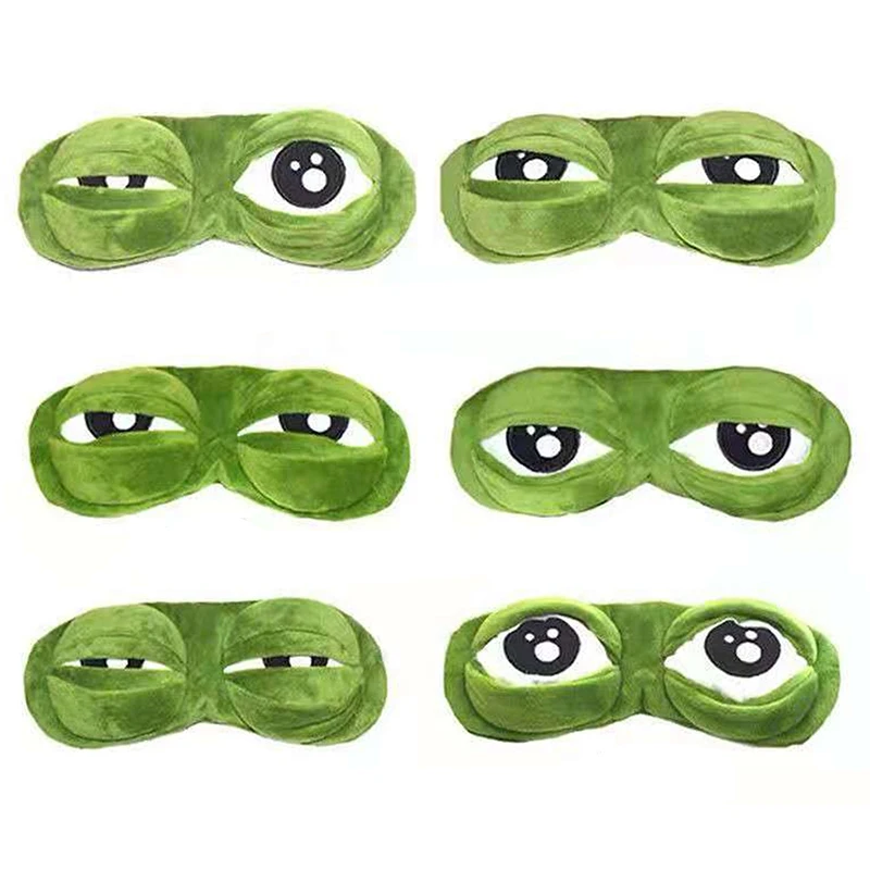 3d Sad Frog Sleep Mask Rest Travel Relax Sleeping Aid Blindfold Cover Eye Patch.