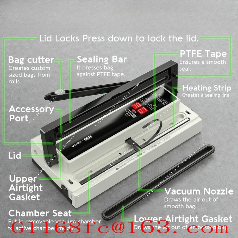 MS4005- English Version SEAL FOOD VACUUM SEALER MACHINE EN