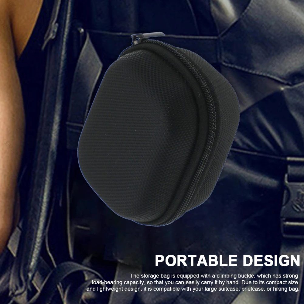 EVA casing keras tahan guncangan, sarung pelindung perjalanan Anti gores dengan saku jaring & Carabiner untuk B & O Beoplay EX earphone nirkabel