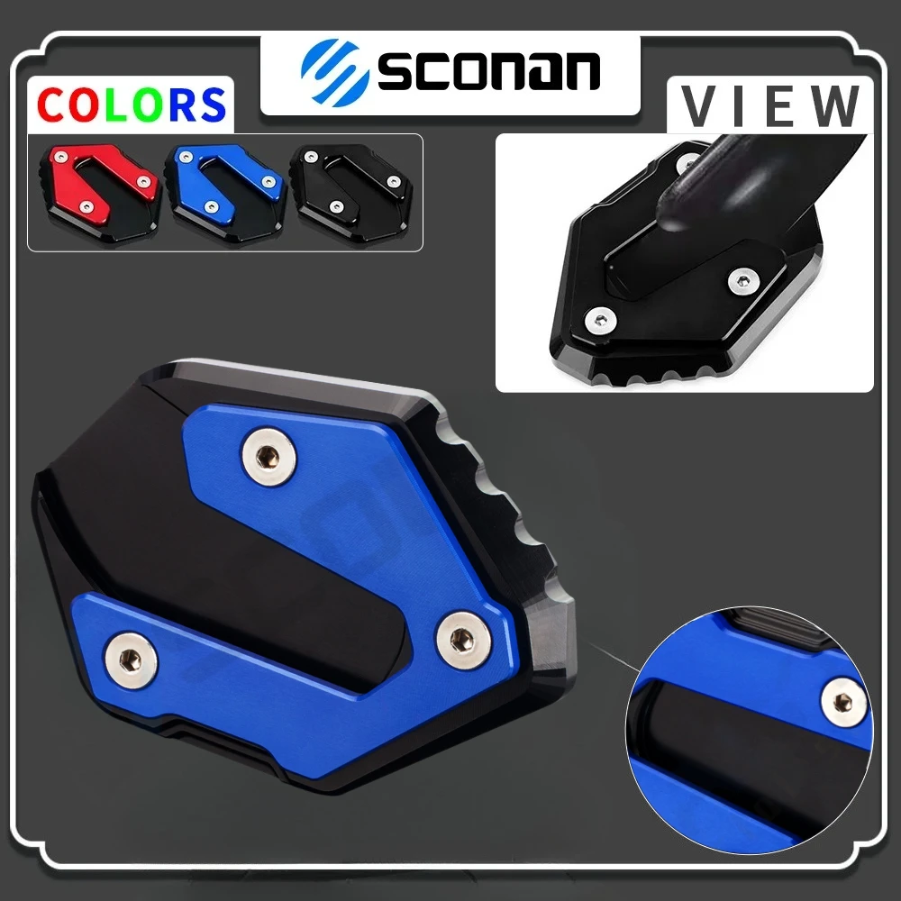 

Motorcycle Accessories Aluminum Foot Pad Extension Kickstand Side Stand Plate Pad For TRACER 9GT Tracer 9 GT 2021 2022 2023 2024