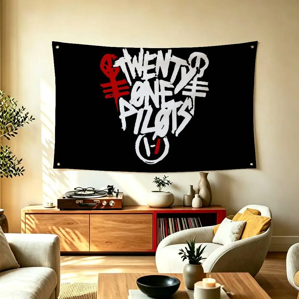 For Band T-Twenty One P-PILOTS Flag Suitable For Party Club Outdoor Interior Wall Decoration Banner Fans Gift