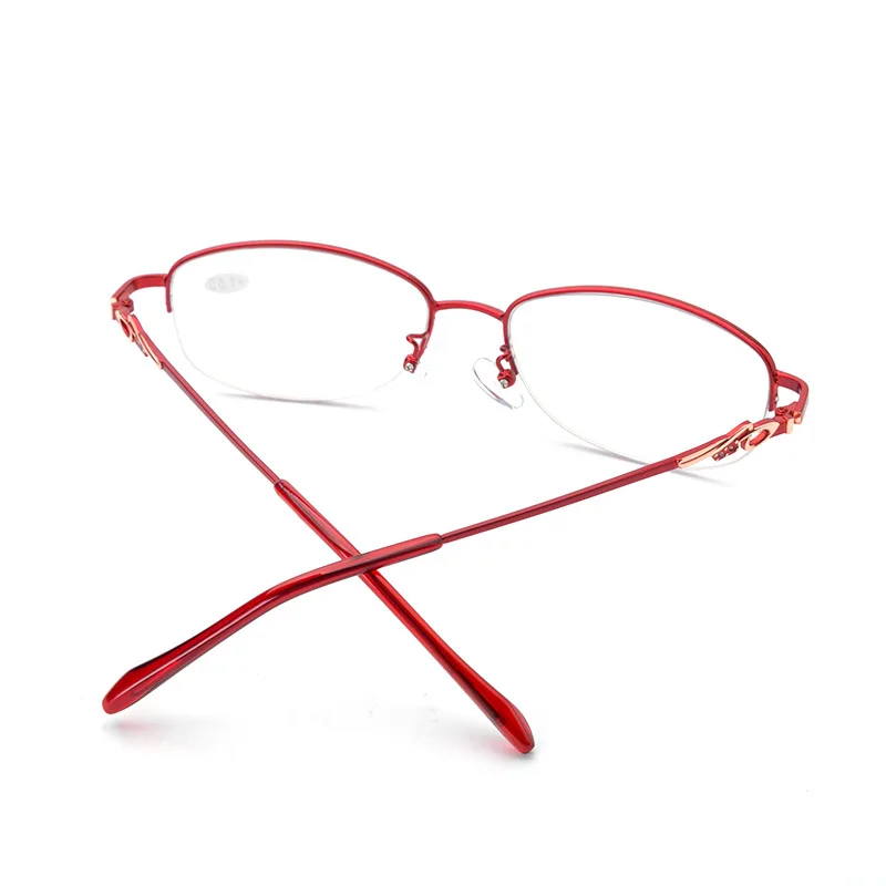 Gafas de presbicia para teléfono móvil para mujer, lentes de dos colores, doble uso, multienfoque, medio marco