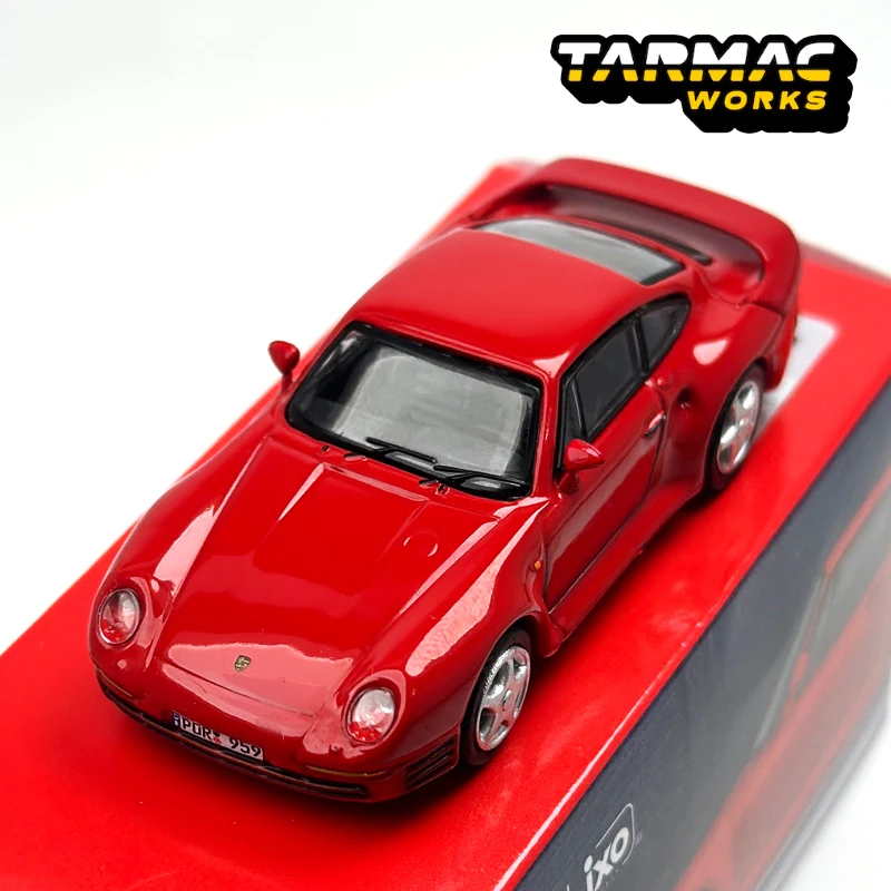 Tarmac Works 1:64 TW Porsche 959 Red Chase alloy car model Tarmac Works 1:64 TW Porsche 959 Red Chase alloy car model