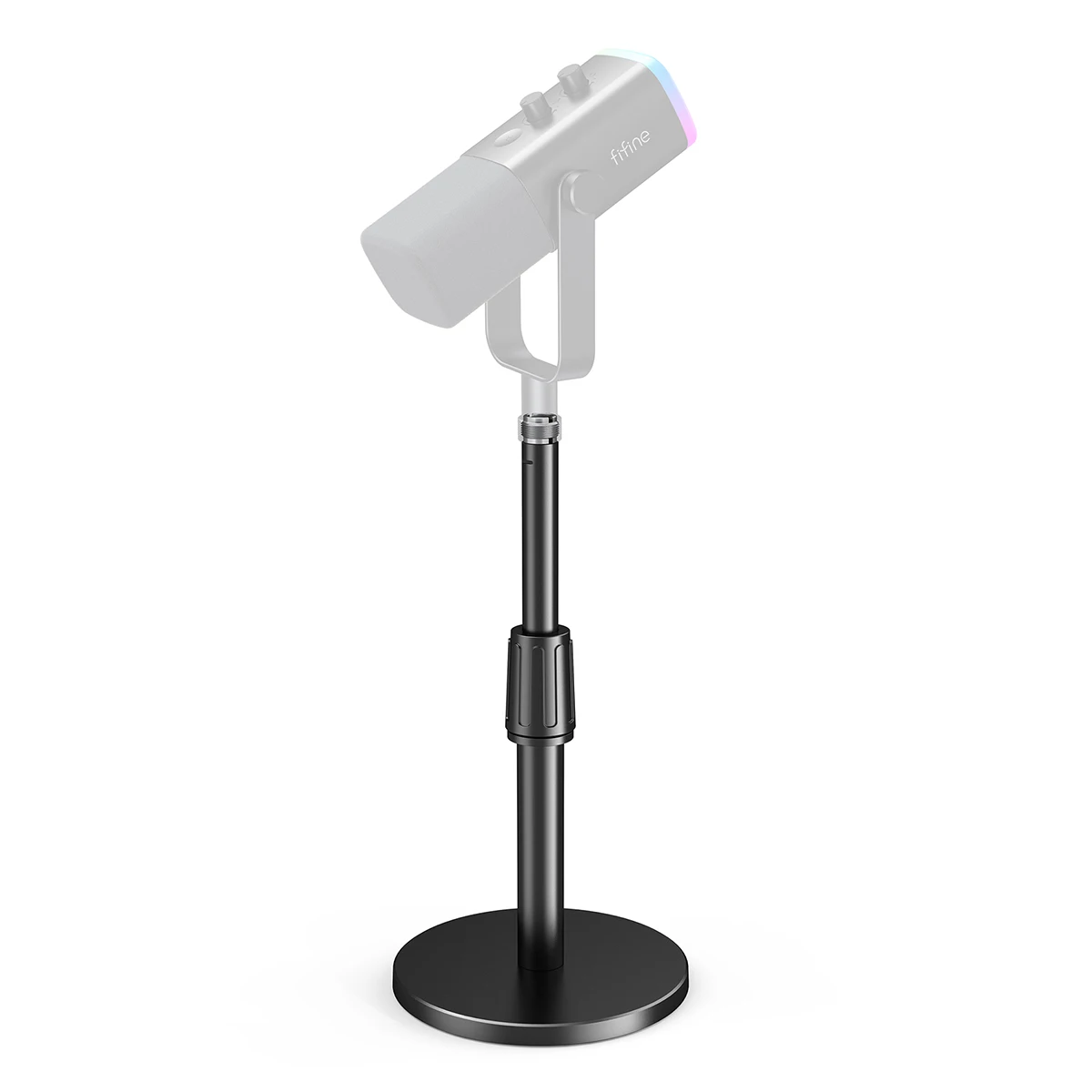 Fifine Suporte para Microfone de Mesa, Suporte de Mesa Metálico com Adaptador de - imagem 1