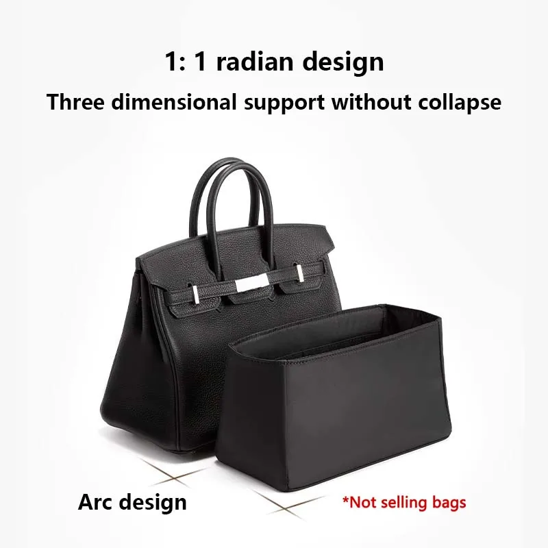Bag organizer insert for birkin 25 nylon storage platinum bag support storage inner modification bag accessories