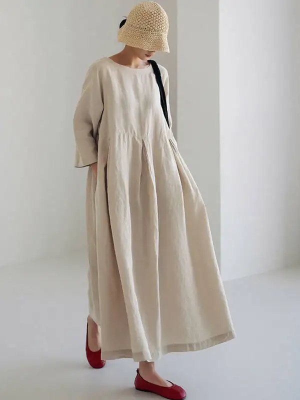 

Korean Japanese High End plus Size Dr Women's Faion Artistic Knee Length Long Skirt Spring Season A-Line Skirt