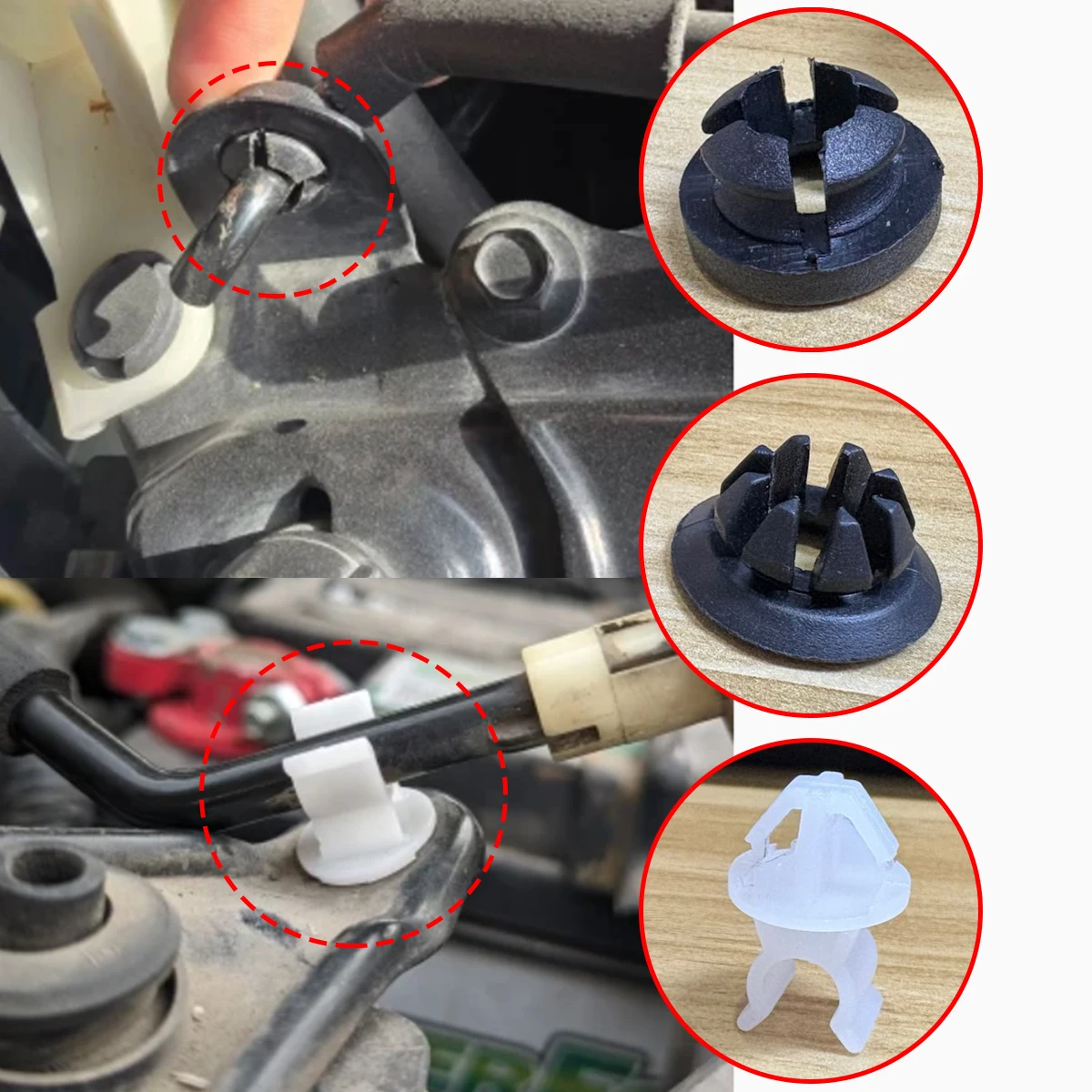 

For Honda Fit GE8 2009-2013 Hood Bonnet Rod Support Clips Grommet Stay Clamp Fastener Holder Prop Kit Repair Car Accessories Kit