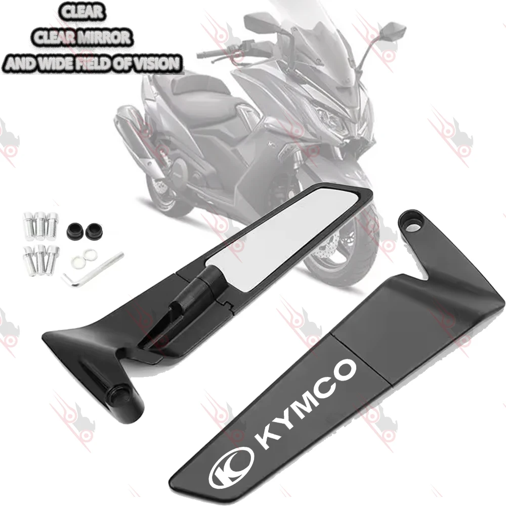 Espejo retrovisor lateral para motocicleta KYMCO XCITING DownTown K-XCT X-Town KRV RK Racing Stealth Winglets, kits de espejos retrovisores