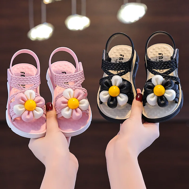 

Girls Children Summer Sandals Casual Princess Soft Sole Non Slip Sandals Kids Toddler Baby Beach Shoes Open Toe Fashion Sandals