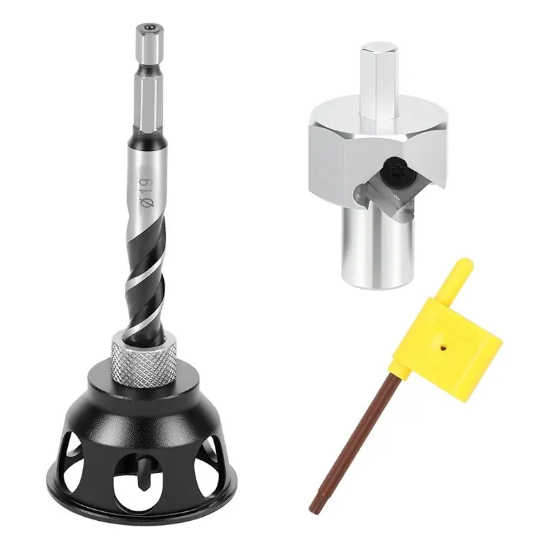 ดอกสว่านเจาะรู ABFI Bench Dog สำหรับทำมุมลบคม ทำจากสแตนเลส สำหรับเจาะรูขนาด 19 มม. (3/4 นิ้ว) พร้อมตัวกำหนดตำแหน่ง