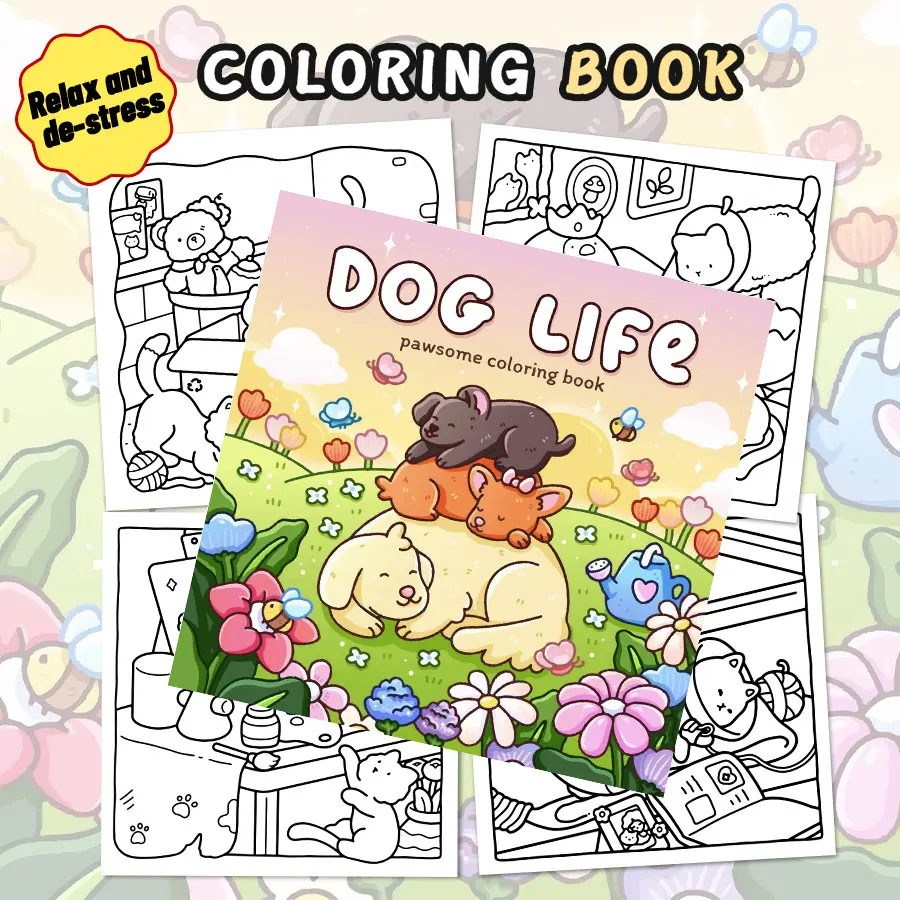 "Animal Fun" coloring book: wonderful animal happy time fantasy scene illustrations bring a wonderful and joyful coloring