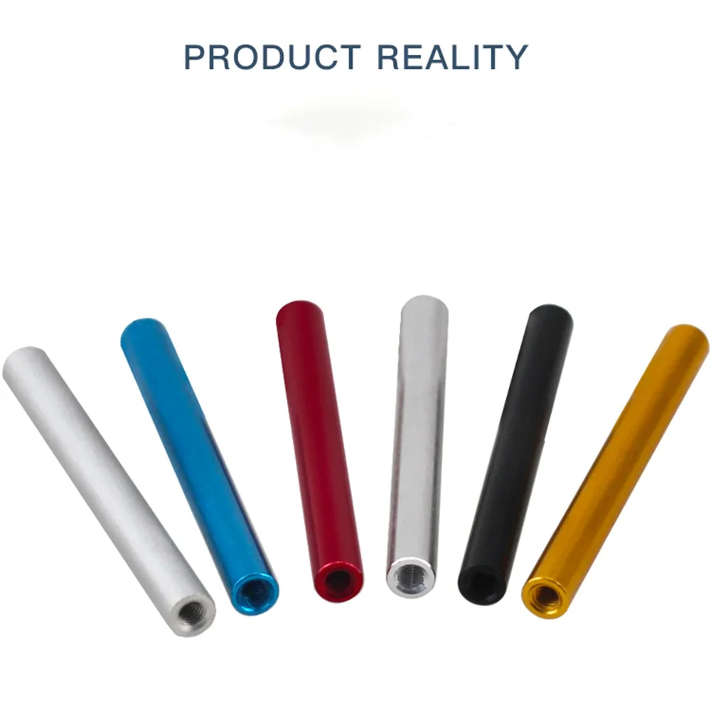 Colourful Round Aluminum Standoff M2.5 D4mm Female Thread Interval Stud Extend Nut Anodized  Length 6/8/10/12/14/15/17/18~50mm