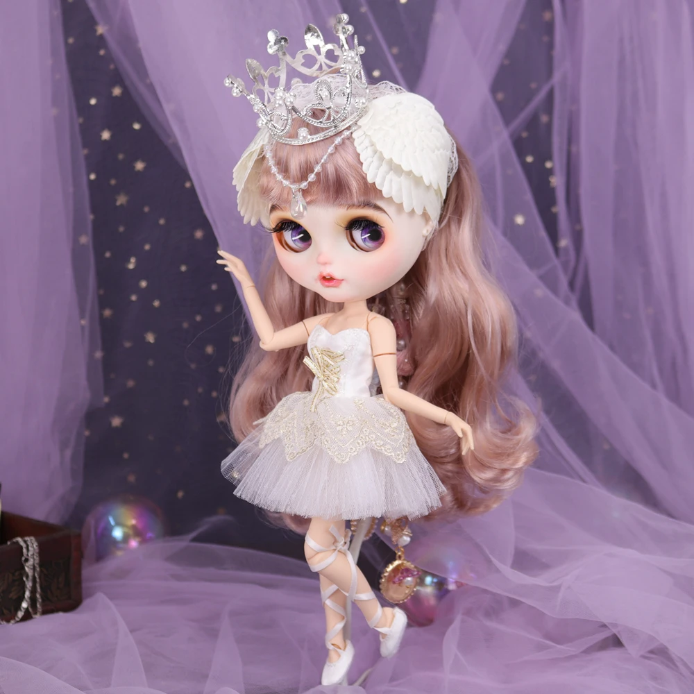 Gelo dbs blyth boneca cisne ballet combinação cosplay vestir 1/6 bjd anime menina ob24 monstro alta coleção brinquedos presente