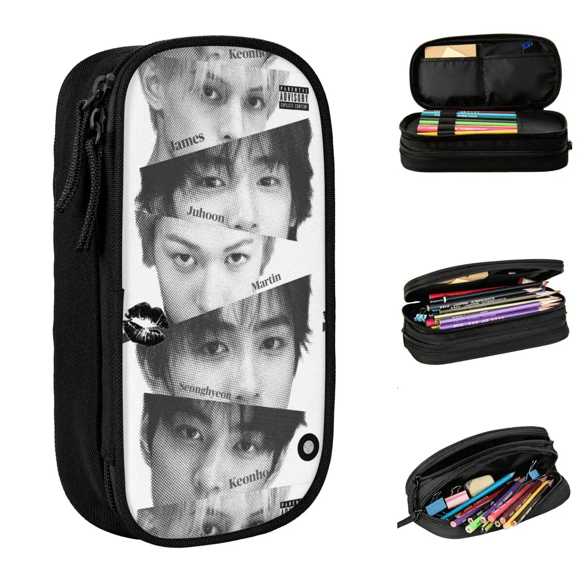 

CORTIS Boy Group Pencil Cases Cute MARTIN KEONHO Pen Holder Bag Girls Boys Big Capacity School Supplies Gift Pencilcases