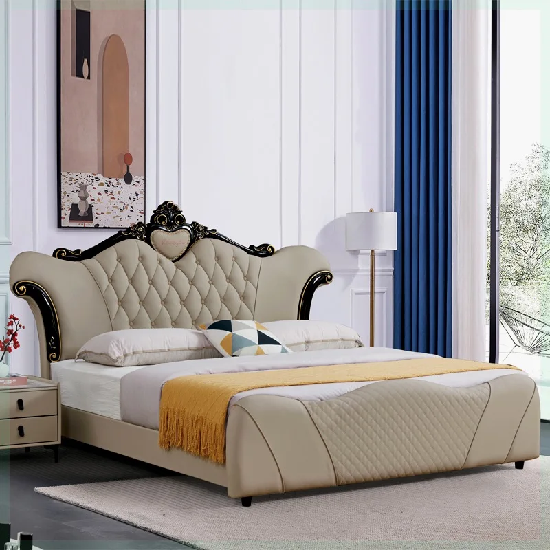 Nordic High End Quality Bed Frame Ltalian Style Twin Designer High End Reading Bed Princess Modern Organizer Muebles Furniture