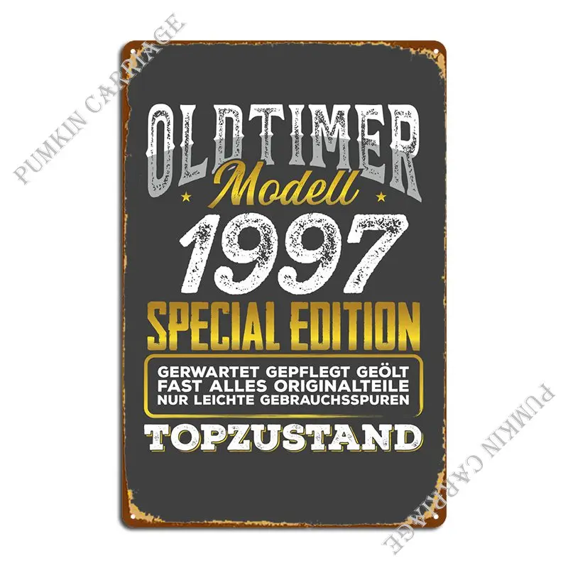 

Classic Car Modell 1997 Metal Sign Bar Wall Wall Decor Sign Tin Sign Poster