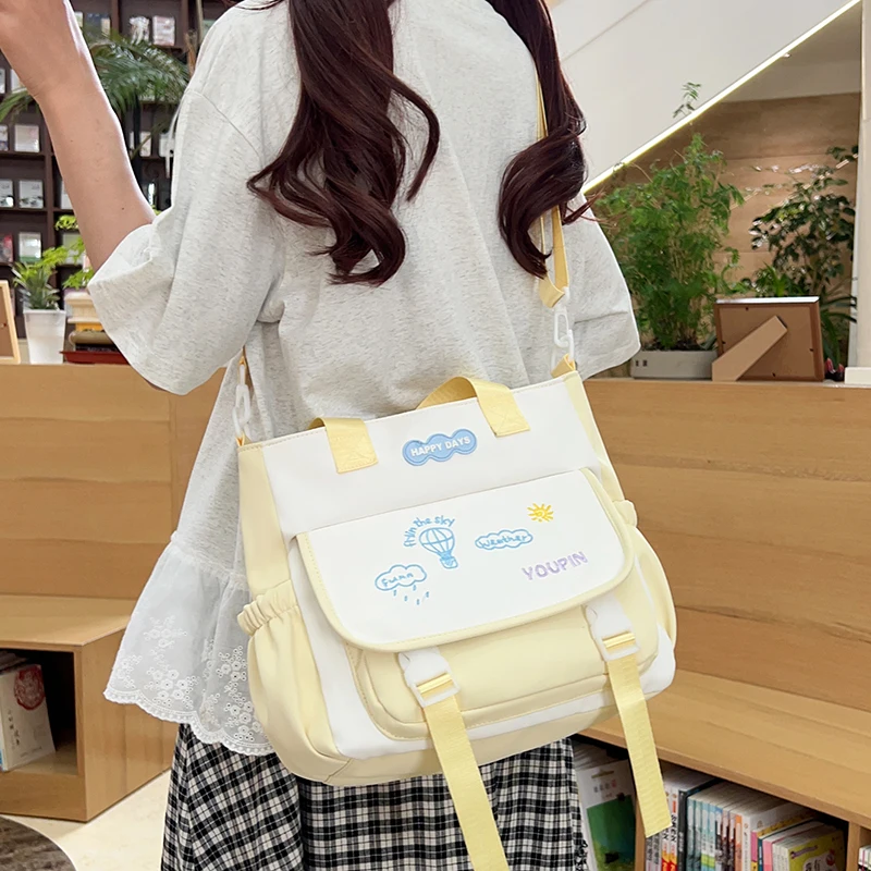 3PCS Girls School Backpack with Adjustable Shoulder Strap Kawaii Backpack Aesthetic Bookbag for Elementary Middle High School