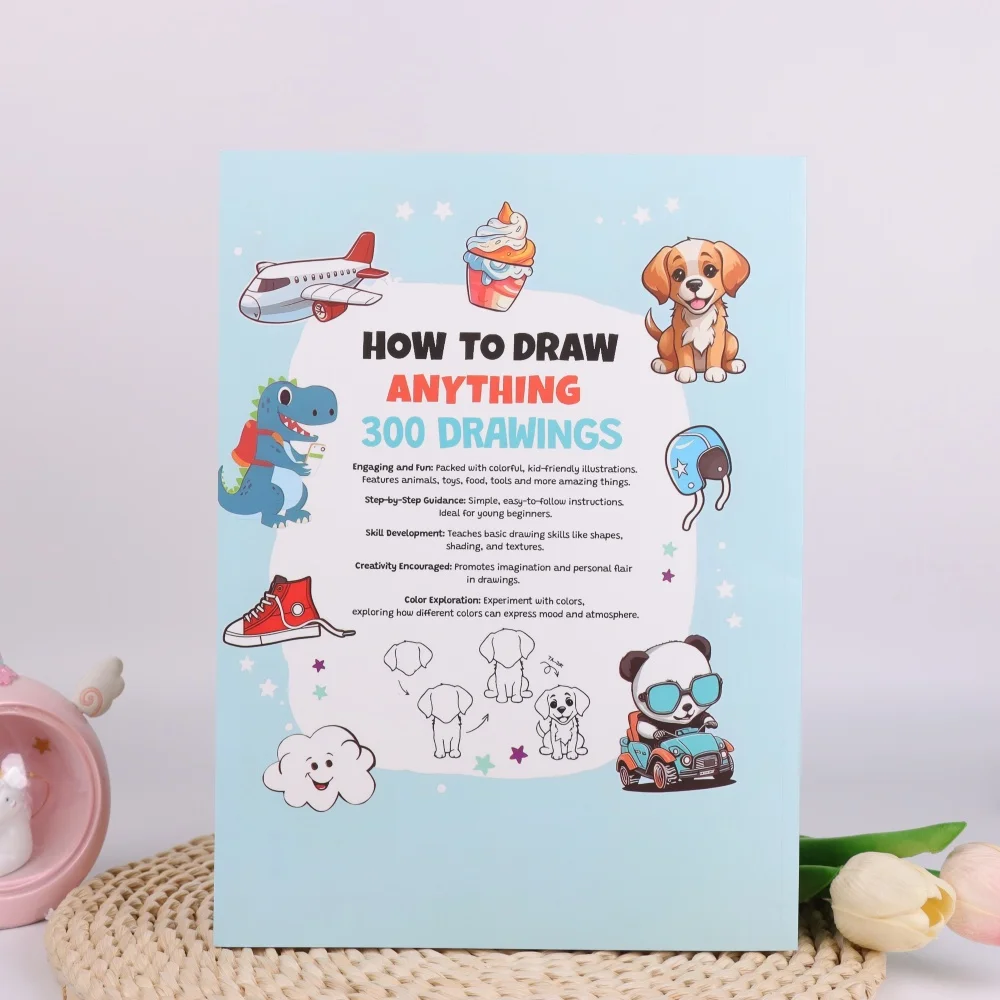 كيفية رسم كل شيء: 300 رسومات من الأشياء اللطيفة والحيوانات والطعام والهدايا وغيرها من الأشياء المذهلة للأطفال #4