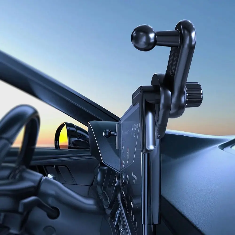 

17mm Ball Head Car Display Screen Phone Holder Base Bracket Fixed Mobile Phone Holder Base Mount for Tesla Model 3/Y/S/X