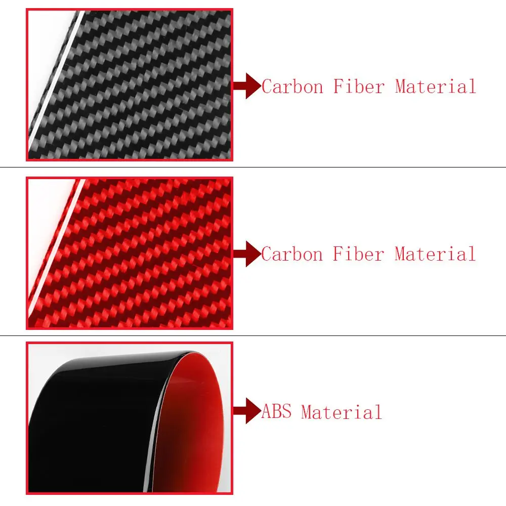 Rear Cup Holder Frame Decorative Trim Cover Sticker Carbon Fiber/ABS Car Accessories for Azera 2006 2007 2008 2009 2010 2011 image 3
