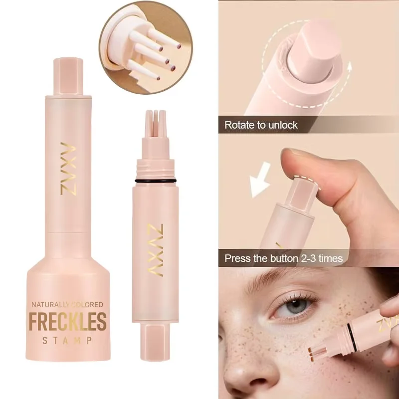 Facial Freckle Stamp Pencil, Natural Makeup for Freckles, Dark Spots, Moles, Waterproof, Not Easy to Fade Concealer, Feminine Co